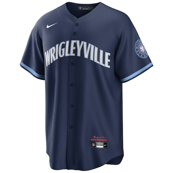 Chicago Cubs Nike City Connect Replica Jersey - Navy - Image 2