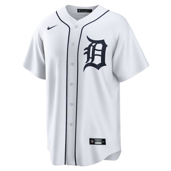Tarik Skubal Detroit Tigers Nike Home Replica Jersey - White/Gray - Image 3