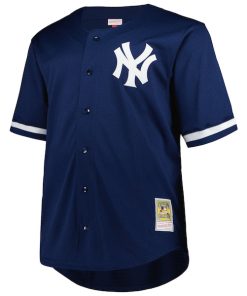 Alternative view of Reggie Jackson New York Yankees  Big & Tall Cooperstown Collection Mesh Batting Practice Jersey - Navy