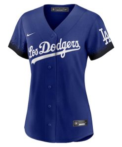 Alternative view of Freddie Freeman Los Angeles Dodgers Nike Women's City Connect Replica Player Jersey - Royal