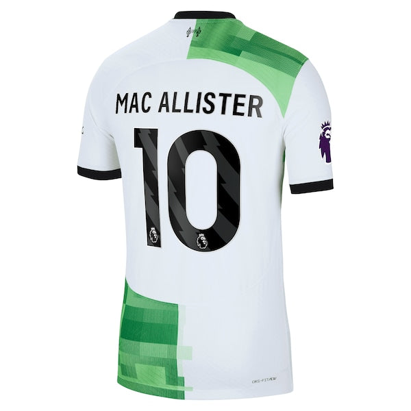 Alexis Mac Allister Liverpool Nike 2023/24 Away Authentic Player Jersey - White/Red - Image 4