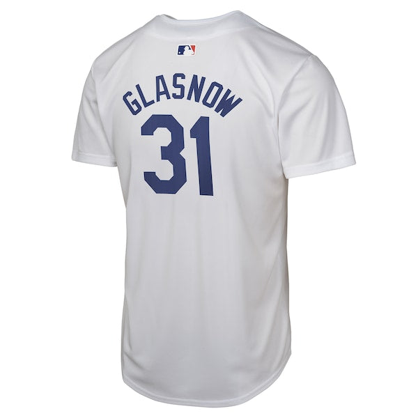 Tyler Glasnow Los Angeles Dodgers Nike Youth Home Player Game Jersey - White - Image 3