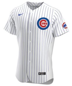 Alternative view of Chicago Cubs Nike Home Pick-A-Player Retired Roster Authentic Jersey - White