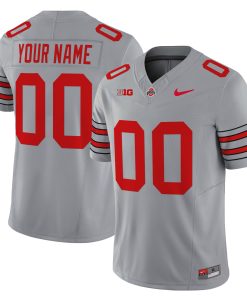 Ohio State Buckeyes Nike Custom Vapor Limited Jersey - Gray