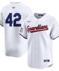 Cleveland Guardians Nike 2024 Jackie Robinson Day Home Limited Jersey?¨C White