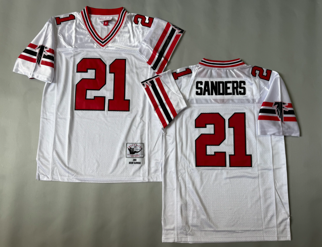 Deion Sanders Atlanta Falcons Authentic Throwback Retired Player Jersey