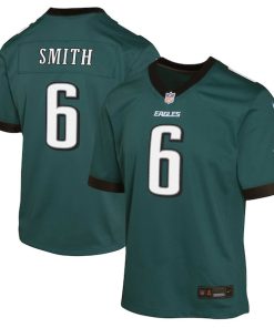 DeVonta Smith Philadelphia Eagles Nike Youth Game Jersey - Midnight Green