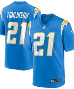 Alternative view of LaDainian Tomlinson Los Angeles Chargers Nike Game Retired Player Jersey - Powder Blue/Navy/Royal