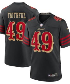 The Faithful San Francisco 49ers Nike 2025 Youth Rivalries Collection Game Jersey - Black