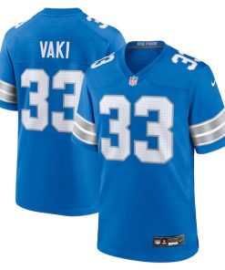 Sione Vaki Detroit Lions Nike Team Game Jersey -  Blue