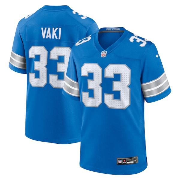 Sione Vaki Detroit Lions Nike Team Game Jersey - Blue