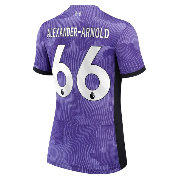 Trent Alexander-Arnold Liverpool Nike Women's 2023/24 Third Stadium Replica Player Jersey - Purple - Image 3