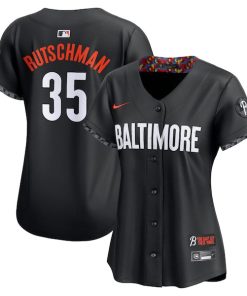 Adley Rutschman Baltimore Orioles Nike Women's City Connect Limited Player Jersey - Black
