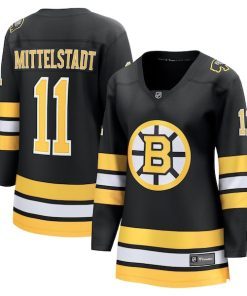 Casey Mittelstadt Boston Bruins  Women's Home Breakaway Player Jersey - Black