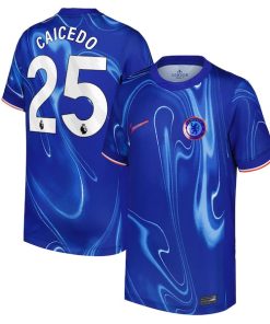 Mois¨¦s Caicedo Chelsea Nike Youth 2024/25 Home Replica Player Jersey - Blue