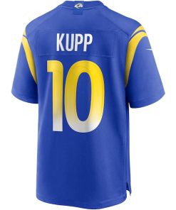 Alternative view of Cooper Kupp Los Angeles Rams Nike Game Player Jersey - Royal/Cream/White