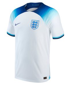 Alternative view of England National Team Nike 2022/23 Home Authentic Blank Jersey - White