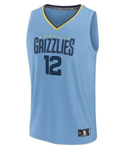 Alternative view of Ja Morant Memphis Grizzlies  Youth Fast Break Replica Player Jersey - Statement Edition - Light Blue