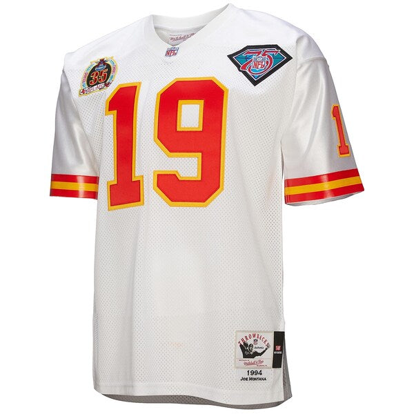 Joe Montana Kansas City Chiefs 1994 Authentic Throwback Retired Player Jersey - White - Image 2
