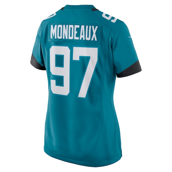 Henry Mondeaux Jacksonville Jaguars Nike Women's Game Jersey - Teal - Image 3