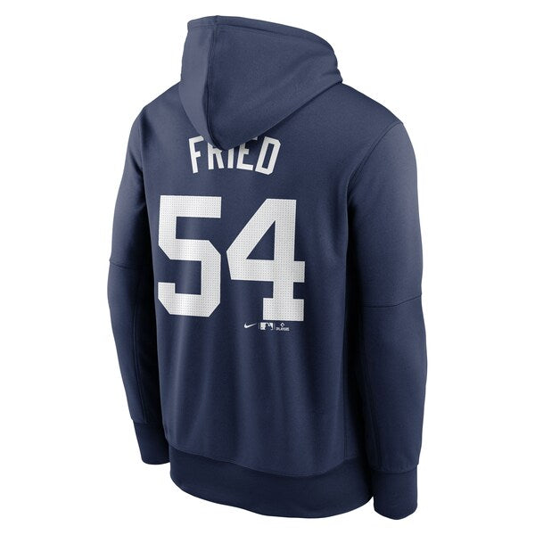 Max Fried New York Yankees Nike Name & Number Pullover Hoodie - Navy - Image 3