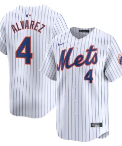 Francisco Alvarez New York Mets Nike Youth Home Limited Player Jersey?¨C White