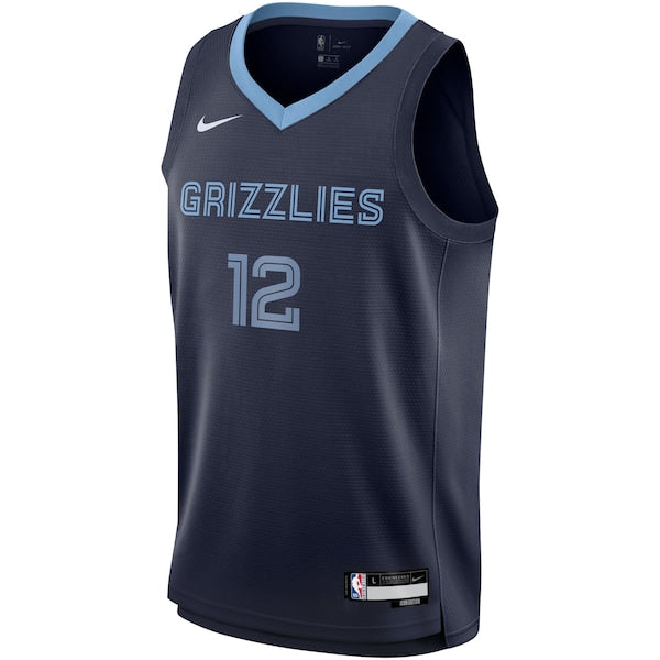 Ja Morant Memphis Grizzlies Nike Youth Swingman Jersey - Icon Edition - Navy - Image 2