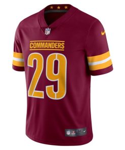Alternative view of Kendall Fuller Washington Commanders Nike Vapor Limited Jersey - Burgundy