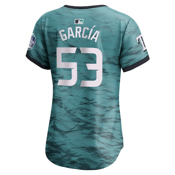 Adolis Garcia American League Nike Women's 2023 MLB All-Star Game Limited Player Jersey - Teal - Image 2