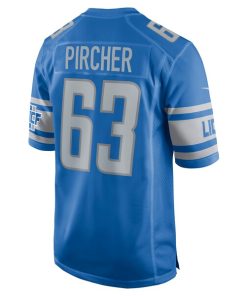 Alternative view of Max Pircher Detroit Lions Nike Team Game Jersey - Blue