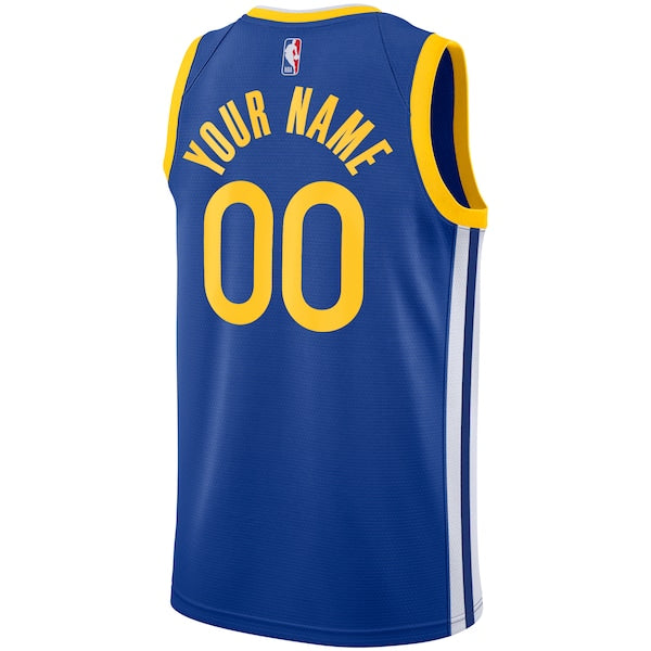 Golden State Warriors Nike Unisex 2019/20 Custom Swingman Jersey - Royal - Icon Edition - Image 3