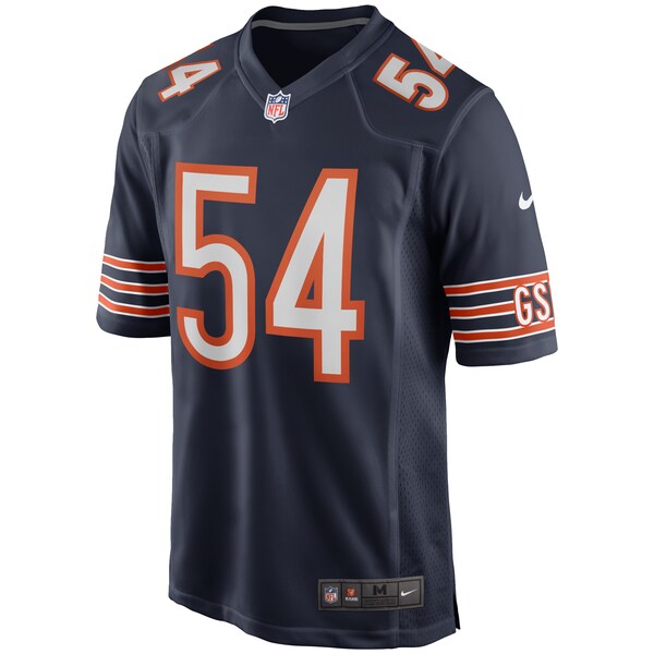 Brian Urlacher Chicago Bears Nike Game Retired Player Jersey - Navy/Orange/White - Image 3