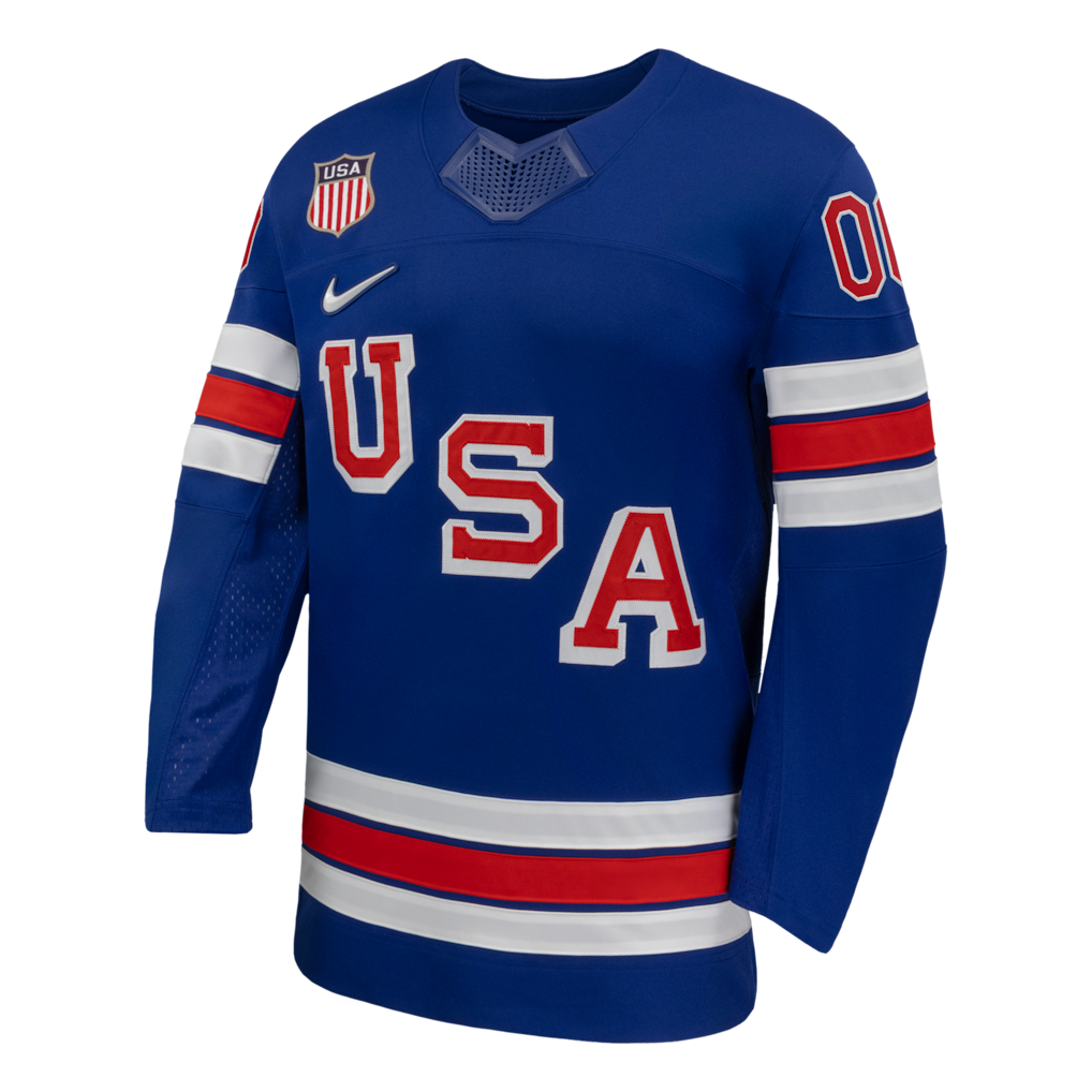 USA Hockey Nike 2026 Home Replica Custom Jersey - Royal - Image 2