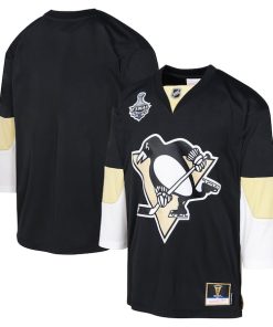 Pittsburgh Penguins Youth 2008 Blue Line Blank Jersey - Black