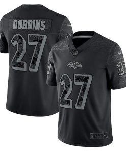 J.K. Dobbins Baltimore Ravens Nike RFLCTV Limited Jersey - Black
