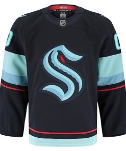 Alternative view of Seattle Kraken  Home Authentic Pro Custom Jersey - Navy
