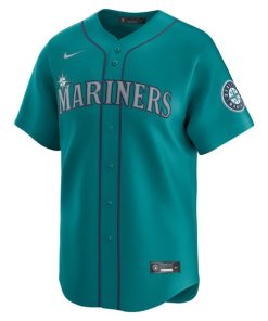Alternative view of Seattle Mariners Nike  Alternate Limited Jersey?¨C Aqua