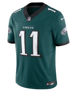 Alternative view of A.J. Brown Philadelphia Eagles Nike Vapor F.U.S.E. Limited Jersey - Midnight Green