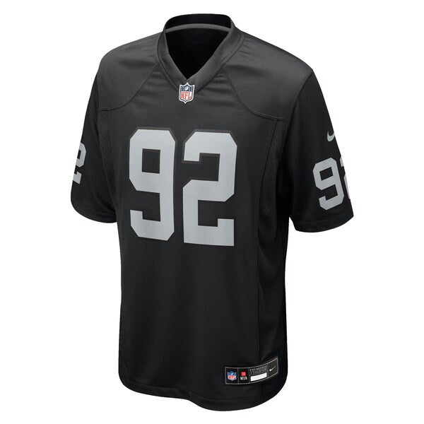 JJ Pegues Las Vegas Raiders Nike Team Game Jersey - Black - Image 2