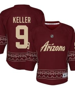 Clayton Keller Arizona Coyotes Youth Alternate 2022/23 Replica Player Jersey - Garnet