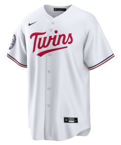 Alternative view of Joe Mauer Minnesota Twins Nike 2024 Baseball Hall of Fame Home Replica Player Jersey - White