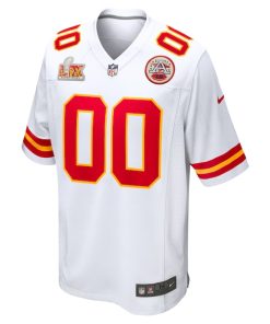 Alternative view of Kansas City Chiefs Nike Super Bowl LIX Custom Game Jersey - White
