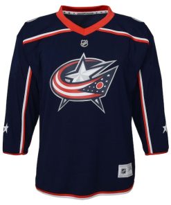 Alternative view of Columbus Blue Jackets Preschool Home Replica Jersey - Navy