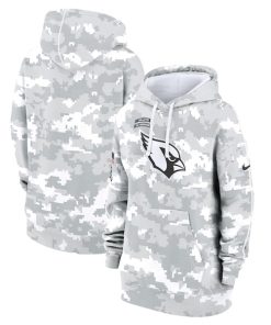 Arizona Cardinals Nike Women's 2024 Salute To Service Club Fleece Pullover Hoodie - Arctic Camo