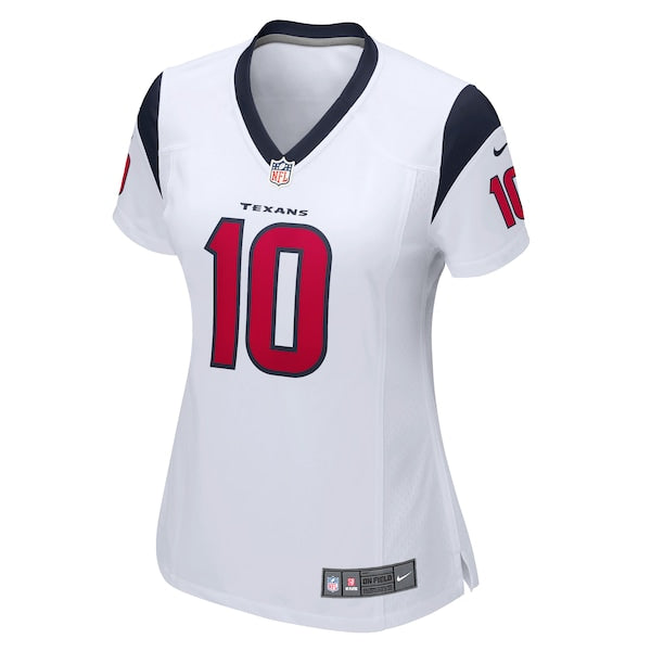 Davis Mills Houston Texans Nike Women's Game Player Jersey - White/Navy - Image 3