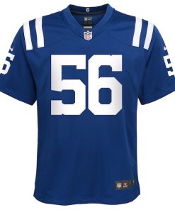 Alternative view of Quenton Nelson Indianapolis Colts Nike Youth Game Jersey - Royal