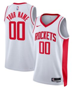 Houston Rockets Nike Unisex Swingman Custom Jersey White - Association Edition