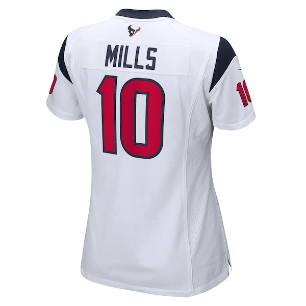 Davis Mills Houston Texans Nike Women's Game Player Jersey - White/Navy - Image 4