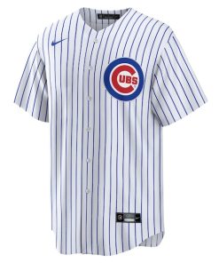 Alternative view of Nico Hoerner Chicago Cubs Nike Replica Player Jersey - White