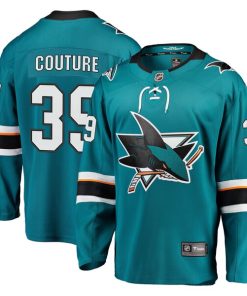 Logan Couture San Jose Sharks  2021/22 Home Premier Breakaway Player Jersey - Teal/Black